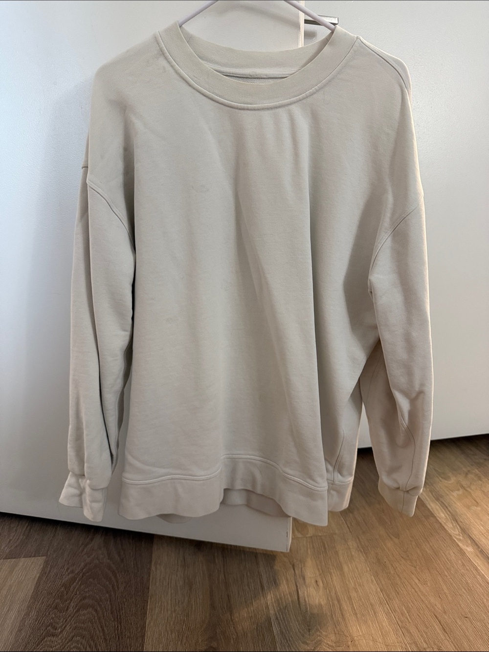 lululemon athletica Cream Relaxed Crew Sweater